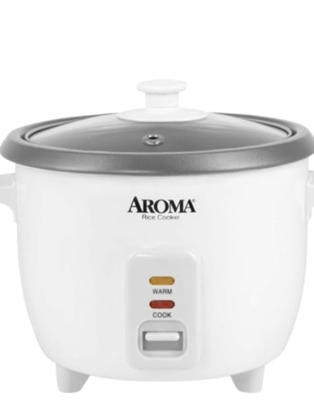 AROMA Rice Cooker 6 Cup Small 1.5 Qt White Kitchen Appliance Electronic Home